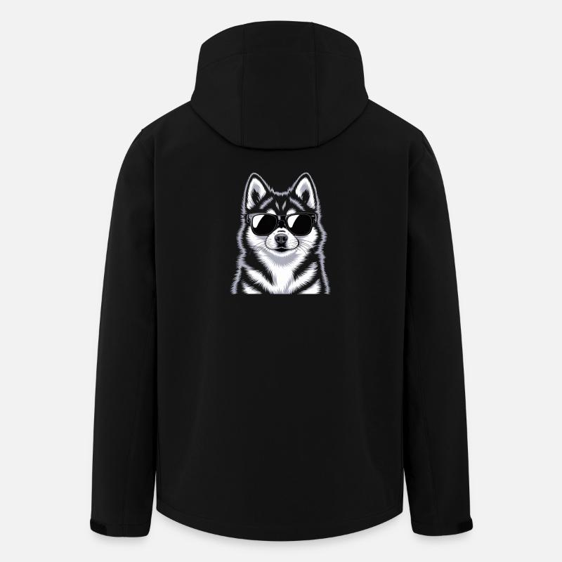Pomsky - Recycelte Männer Softshell-Jacke von Stanley/Stella - Schwarz