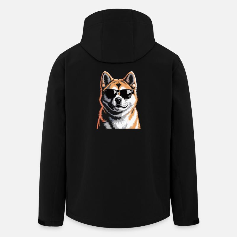 Akita - Recycelte Männer Softshell-Jacke von Stanley/Stella - Schwarz