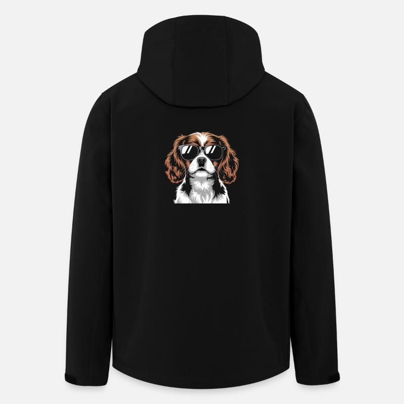 King Charles Spaniel - Men’s Recycled Softshell Jacket by Stanley/Stella - black