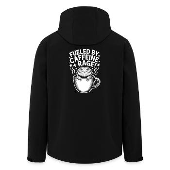 Dictons du café Caféine Cadeau drôle de café - Veste softshell homme en polyester recyclé Stanley/Stella - noir - Dos - AI Model Male 185 light (185cm)