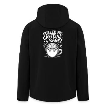 Dictons du café Caféine Cadeau drôle de café - Veste softshell homme en polyester recyclé Stanley/Stella - noir - Dos - AI Model Male 185 light (185cm)