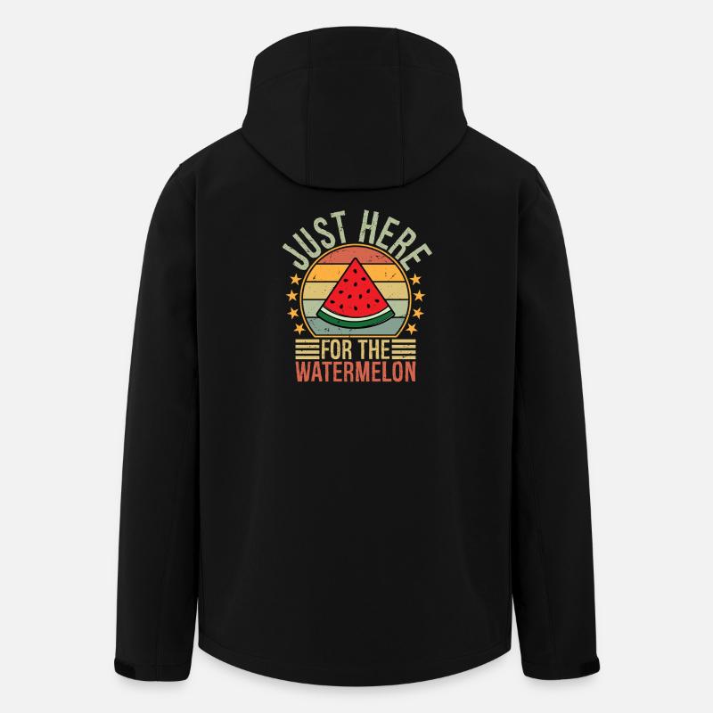just here for the watermelon - Men’s Recycled Softshell Jacket by Stanley/Stella - black