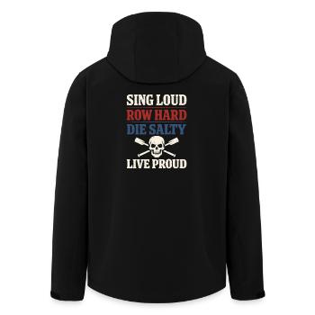 Communauté de musique folk Shanty Crew - Veste softshell homme en polyester recyclé Stanley/Stella - noir - Dos - AI Model Male 185 light (185cm)