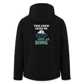 Communauté de musique folk Shanty Crew - Veste softshell homme en polyester recyclé Stanley/Stella - noir - Dos - AI Model Male 185 light (185cm)