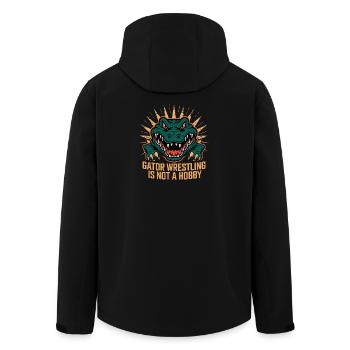 La lutte d’alligators n’est pas un hobby Alligator drôle - Veste softshell homme en polyester recyclé Stanley/Stella - noir - Dos - AI Model Male 185 light (185cm)