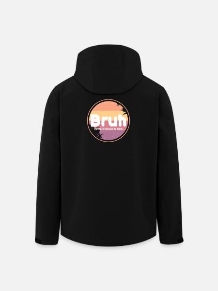 Bruh Retro Mom Logo - Recycelte Männer Softshell-Jacke von Stanley/Stella - Schwarz