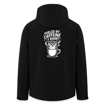 Dictons du café Caféine Cadeau drôle de café - Veste softshell homme en polyester recyclé Stanley/Stella - noir - Dos - AI Model Male 185 light (185cm)