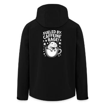 Dictons du café Caféine Cadeau drôle de café - Veste softshell homme en polyester recyclé Stanley/Stella - noir - Dos - AI Model Male 185 light (185cm)