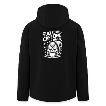 Dictons du café Caféine Cadeau drôle de café - Veste softshell homme en polyester recyclé Stanley/Stella - noir - Dos - AI Model Male 185 light (185cm)