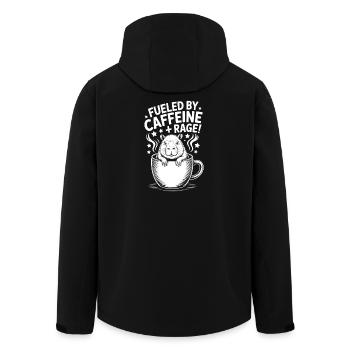 Dictons du café Caféine Cadeau drôle de café - Veste softshell homme en polyester recyclé Stanley/Stella - noir - Dos - AI Model Male 185 light (185cm)