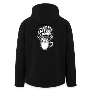 Dictons du café Caféine Cadeau drôle de café - Veste softshell homme en polyester recyclé Stanley/Stella - noir - Dos - AI Model Male 185 light (185cm)