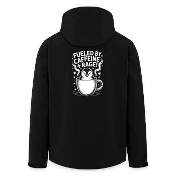 Dictons du café Caféine Cadeau drôle de café - Veste softshell homme en polyester recyclé Stanley/Stella - noir - Dos - AI Model Male 185 light (185cm)