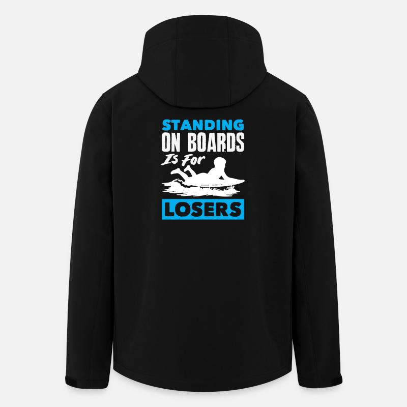 Surfeur Surfeur Bodyboarder - Veste softshell homme en polyester recyclé Stanley/Stella - noir