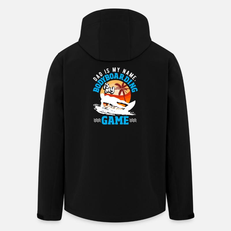 Surfeur Surfeur Bodyboarder - Veste softshell homme en polyester recyclé Stanley/Stella - noir