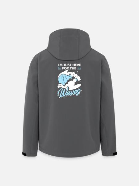 Surfing Surfboarder Bodyboarder - Men’s Recycled Softshell Jacket by Stanley/Stella - black