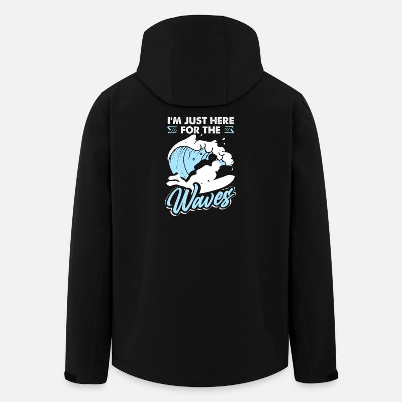 Surfeur Surfeur Bodyboarder - Veste softshell homme en polyester recyclé Stanley/Stella - noir
