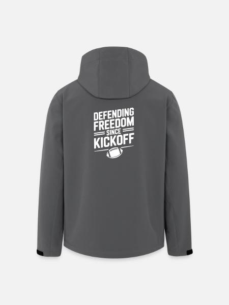 Defending Freedom Since Kickoff - Men’s Recycled Softshell Jacket by Stanley/Stella - black