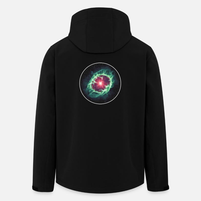 Astronomische Weltraum-Nebelschale - Recycelte Männer Softshell-Jacke von Stanley/Stella - Schwarz