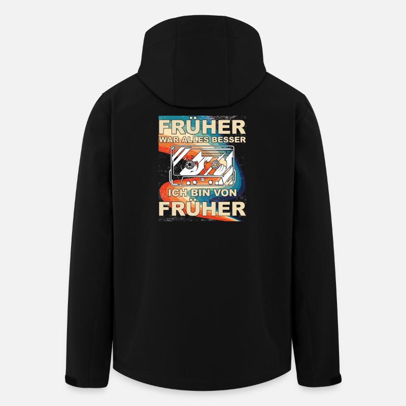 Früher war alles besser - Ich bin von früher - Recycelte Männer Softshell-Jacke von Stanley/Stella - Schwarz