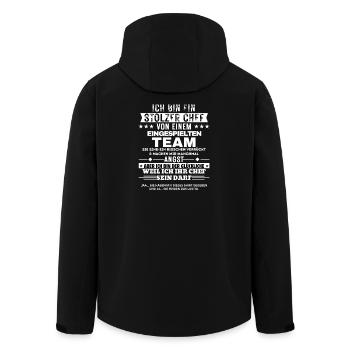 Fier patron d’une équipe bien préparée - Veste softshell homme en polyester recyclé Stanley/Stella - noir - Dos - AI Model Male 185 light (185cm)