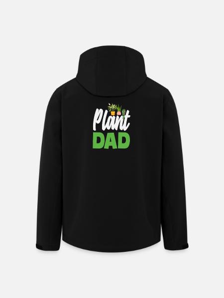 Plant Lover Father Gardening Home Gardener - Men’s Recycled Softshell Jacket by Stanley/Stella - black