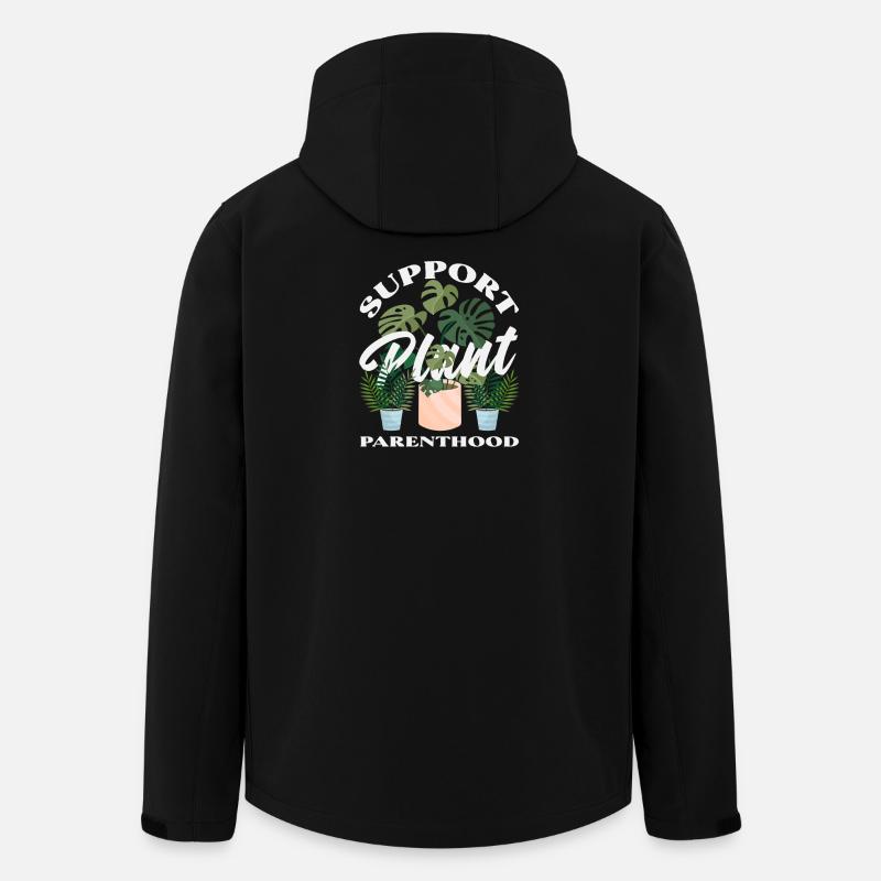 Unterstützung Der Pflanzenelternschaft - Recycelte Männer Softshell-Jacke von Stanley/Stella - Schwarz