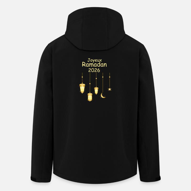 Joyeux Ramadan 2026 - Veste softshell homme en polyester recyclé Stanley/Stella - noir