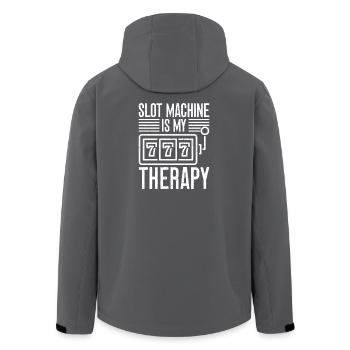 Casino Gambler Slot Machine Is My Therapy Gambling - Recycelte Männer Softshell-Jacke von Stanley/Stella - Schwarz - Hinten - AI Model Male 185 light (185cm)