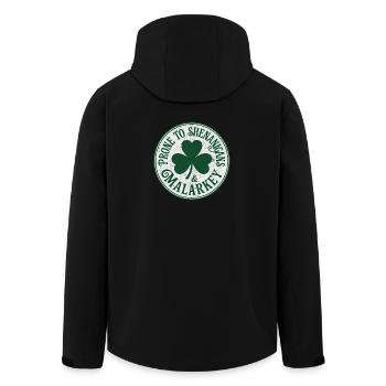 Lustige St.-Patrick's-Day-Eskapaden und Unsinn - Recycelte Männer Softshell-Jacke von Stanley/Stella - Schwarz - Hinten - AI Model Male 185 light (185cm)