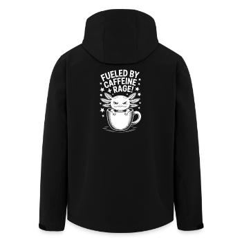Dictons du café Caféine Cadeau drôle de café - Veste softshell homme en polyester recyclé Stanley/Stella - noir - Dos - AI Model Male 185 light (185cm)