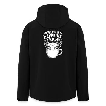Dictons du café Caféine Cadeau drôle de café - Veste softshell homme en polyester recyclé Stanley/Stella - noir - Dos - AI Model Male 185 light (185cm)