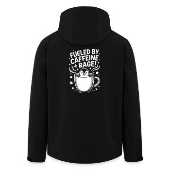 Dictons du café Caféine Cadeau drôle de café - Veste softshell homme en polyester recyclé Stanley/Stella - noir - Dos - AI Model Male 185 light (185cm)