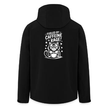 Dictons du café Caféine Cadeau drôle de café - Veste softshell homme en polyester recyclé Stanley/Stella - noir - Dos - AI Model Male 185 light (185cm)