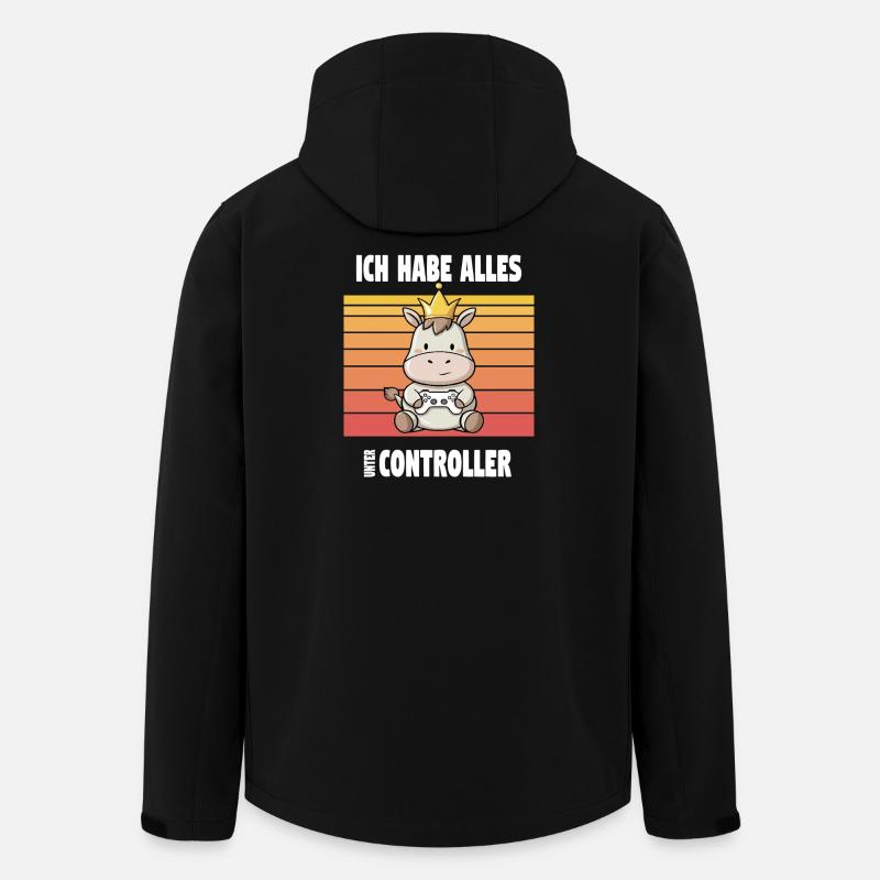 gaming animal design - Recycelte Männer Softshell-Jacke von Stanley/Stella - Schwarz