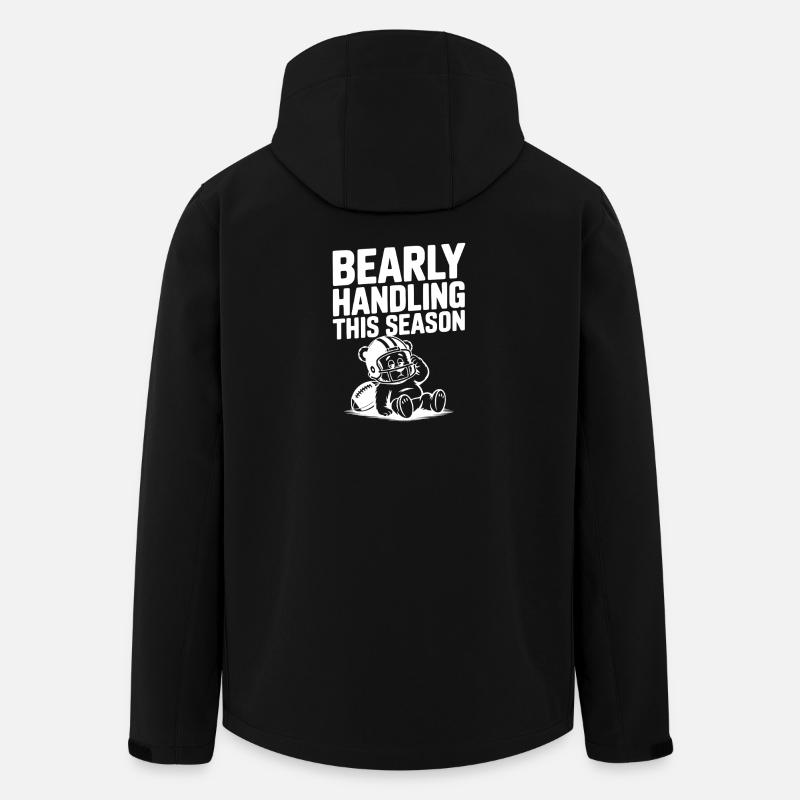 Bearly Handling This Season - Men’s Recycled Softshell Jacket by Stanley/Stella - black