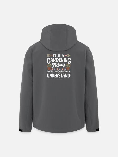 C’est une question de jardinage - Veste softshell homme en polyester recyclé Stanley/Stella - noir