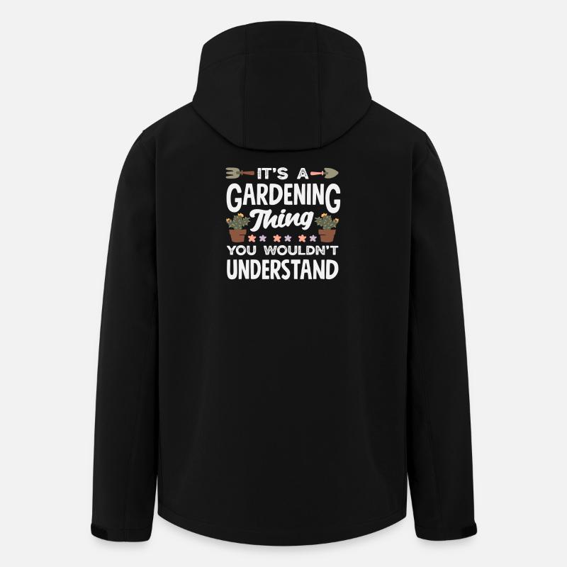 It's a matter of gardening - Men’s Recycled Softshell Jacket by Stanley/Stella - black