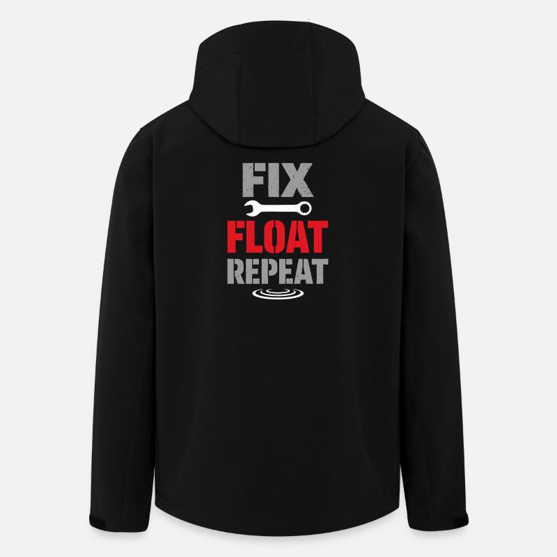 Bootswartung, Reparatur, Humor, - Recycelte Männer Softshell-Jacke von Stanley/Stella - Schwarz