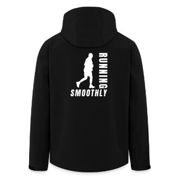 Marathon Runner Running Smoothly Running - Men’s Recycled Softshell Jacket by Stanley/Stella - black - Back - AI Model Male 185 light (185cm)
