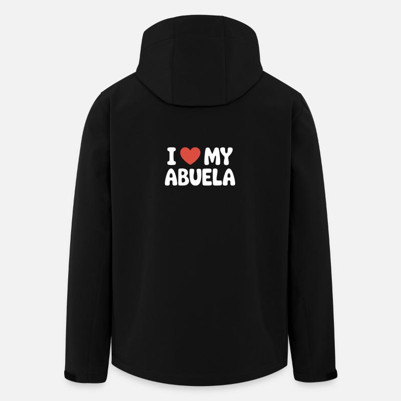 J’aime ma grand-mère - Veste softshell homme en polyester recyclé Stanley/Stella - noir
