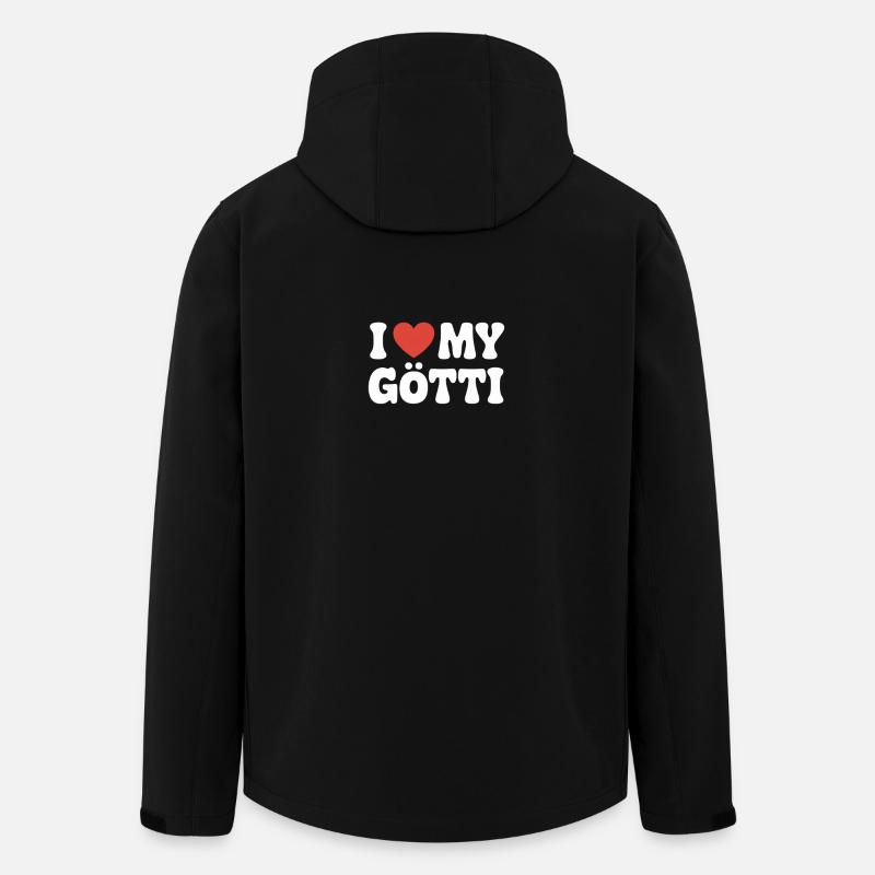 I love my godfather - Men’s Recycled Softshell Jacket by Stanley/Stella - black