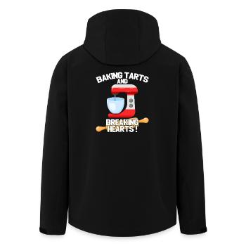 Tartes de Cuisson et Cœurs Brisés - Veste softshell homme en polyester recyclé Stanley/Stella - noir - Dos - AI Model Male 185 light (185cm)