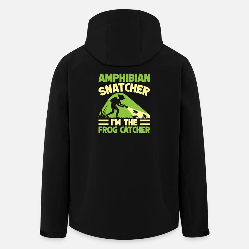 Frog Catcher Amphibian Snatcher Frog - Recycelte Männer Softshell-Jacke von Stanley/Stella - Schwarz
