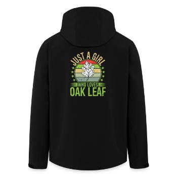 Juste une fille qui aime la feuille de chêne - Veste softshell homme en polyester recyclé Stanley/Stella - noir - Dos - AI Model Male 185 light (185cm)