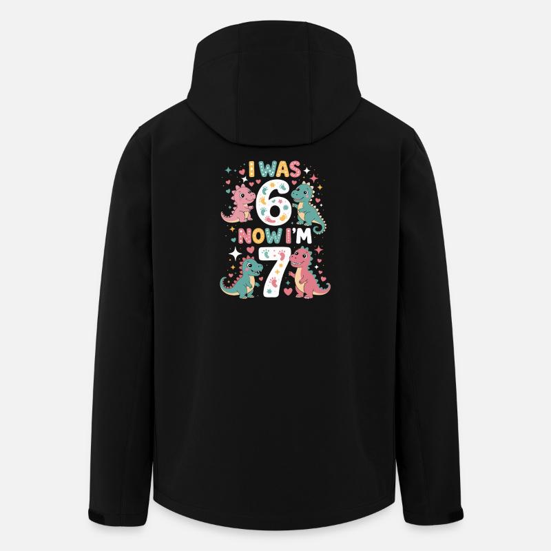 De six à sept dinosaures - Veste softshell homme en polyester recyclé Stanley/Stella - noir