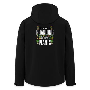 no hoarding if it is a - Men’s Recycled Softshell Jacket by Stanley/Stella - black - Back - AI Model Male 185 light (185cm)
