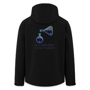 Si ça explose, on appelle ça apprendre le tuteur en chimie - Veste softshell homme en polyester recyclé Stanley/Stella - noir - Dos - AI Model Male 185 light (185cm)