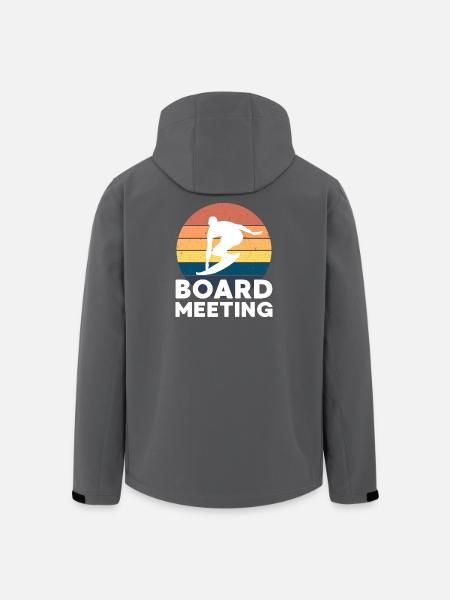 Surfing Board Meeting - Recycelte Männer Softshell-Jacke von Stanley/Stella - Schwarz