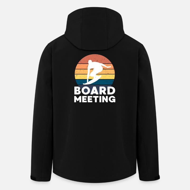 Surfing Board Meeting - Men’s Recycled Softshell Jacket by Stanley/Stella - black