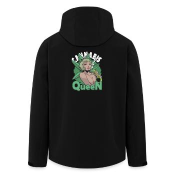 Cannabis Queen Outfit  - Recycelte Männer Softshell-Jacke von Stanley/Stella - Schwarz - Hinten - AI Model Male 185 light (185cm)
